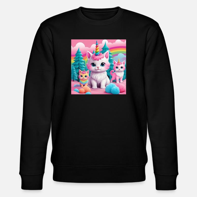 Chatons licornes - Sweat bio CHANGER Stanley/Stella Unisexe - noir