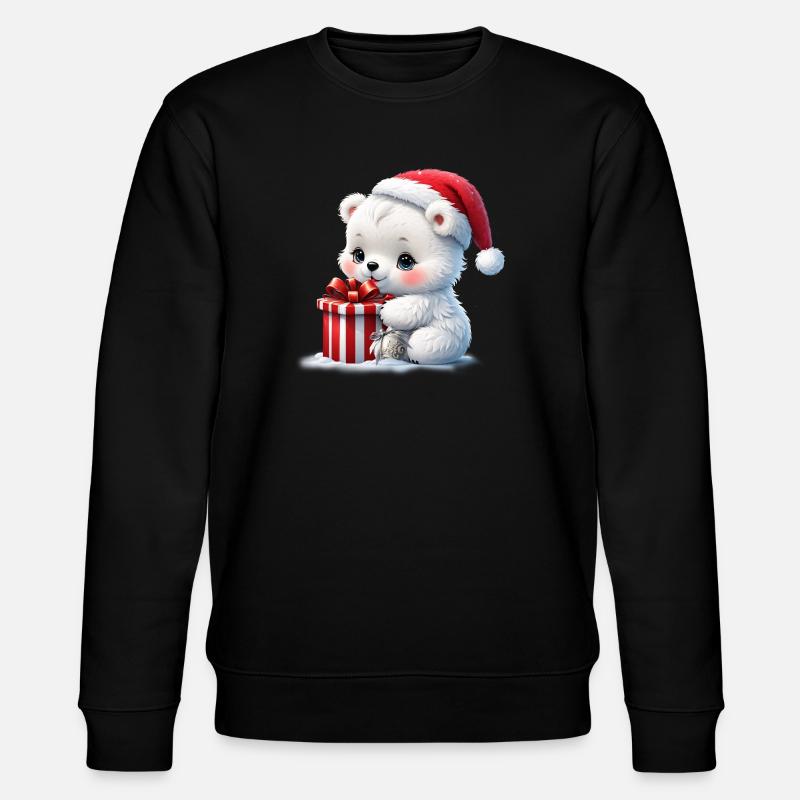 L’ours polaire de Noël - Sweat bio CHANGER Stanley/Stella Unisexe - noir