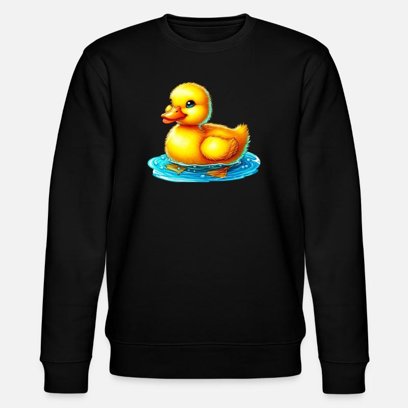 Duckling Duck Duck Duck - Stanley/Stella CHANGER Unisex Organic Sweatshirt - black