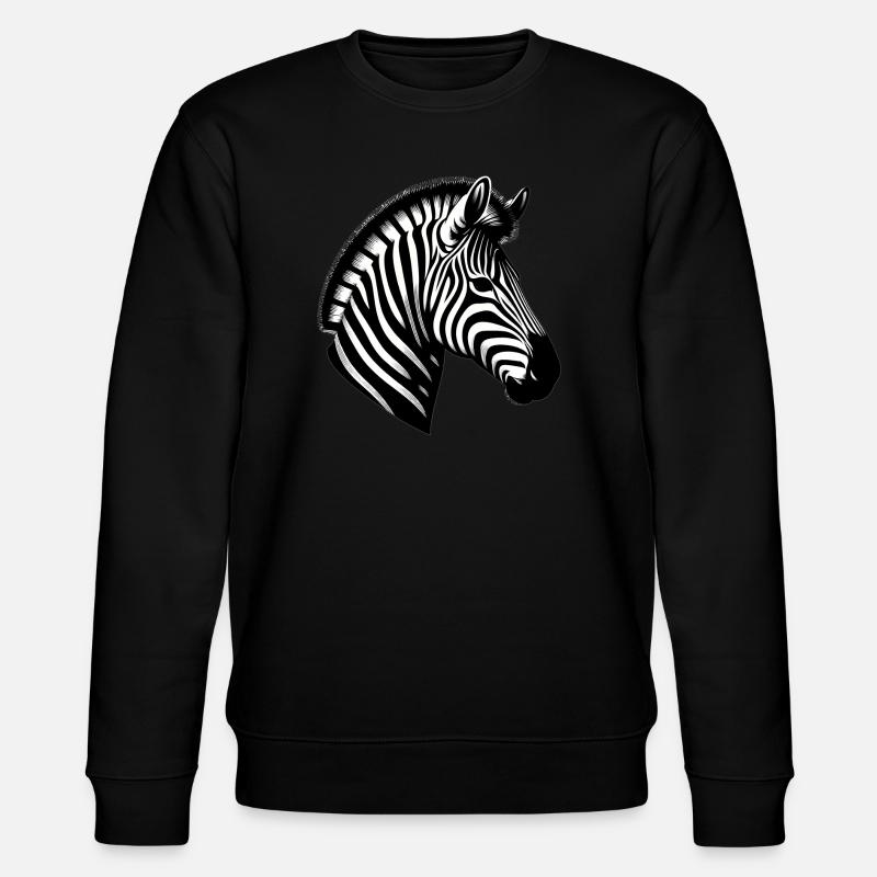 Zebra - Stanley/Stella CHANGER Unisex Organic Sweatshirt - black