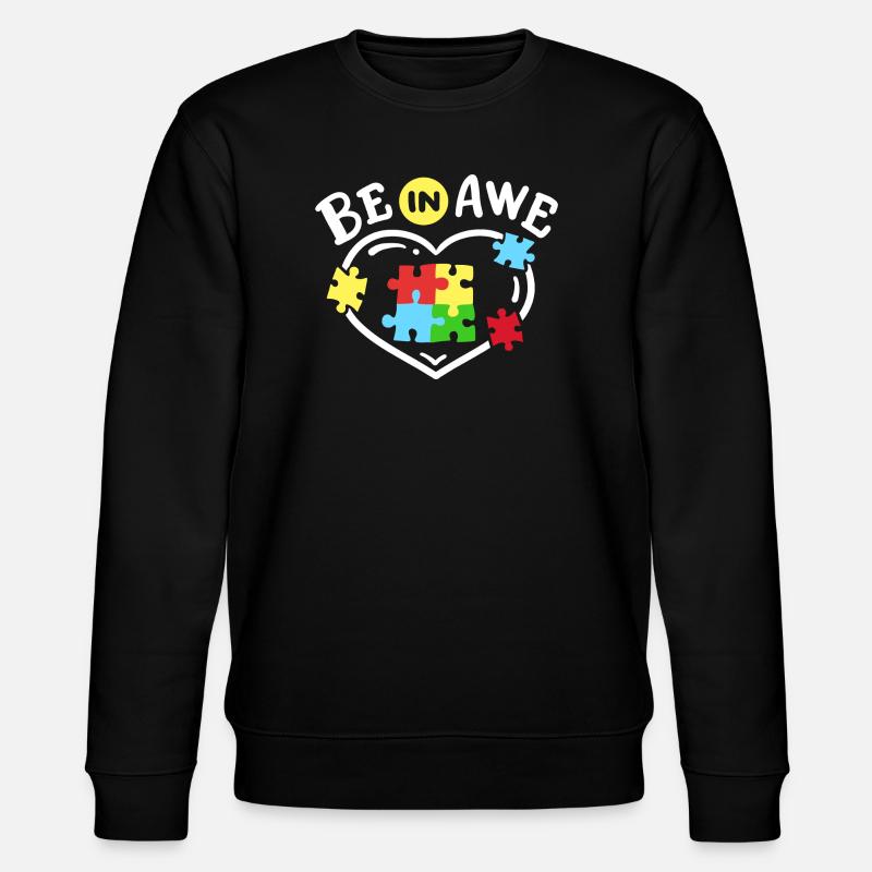 Autismus Bewusstsein - Stanley/Stella Unisex Bio-Sweatshirt CHANGER  - Schwarz
