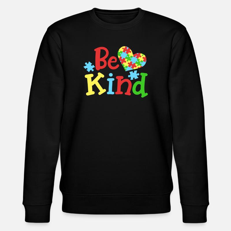 Autismus Bewusstsein - Stanley/Stella Unisex Bio-Sweatshirt CHANGER  - Schwarz