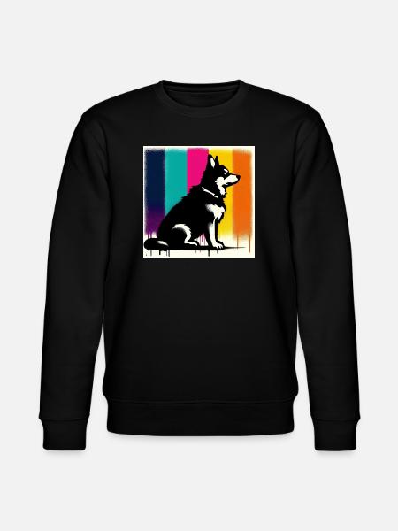 Dog - Stanley/Stella CHANGER Unisex Organic Sweatshirt - black