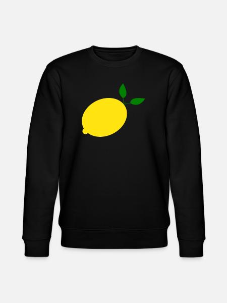 Zitrone Limone Limette - Stanley/Stella Unisex Bio-Sweatshirt CHANGER  - Schwarz