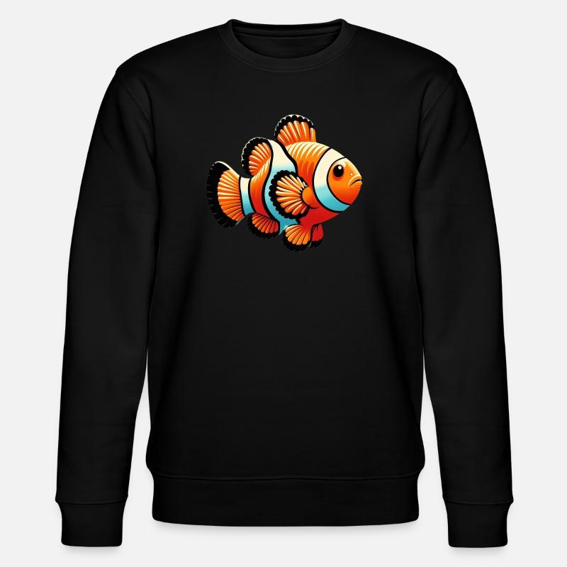 Poisson-clown - Sweat bio CHANGER Stanley/Stella Unisexe - noir