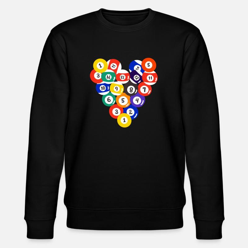 Pool Billardkugeln - Stanley/Stella Unisex Bio-Sweatshirt CHANGER  - Schwarz