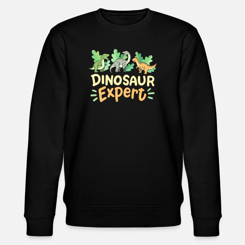 Dinosaurierliebhaber Dinosaurierexperte - Stanley/Stella Unisex Bio-Sweatshirt CHANGER  - Schwarz