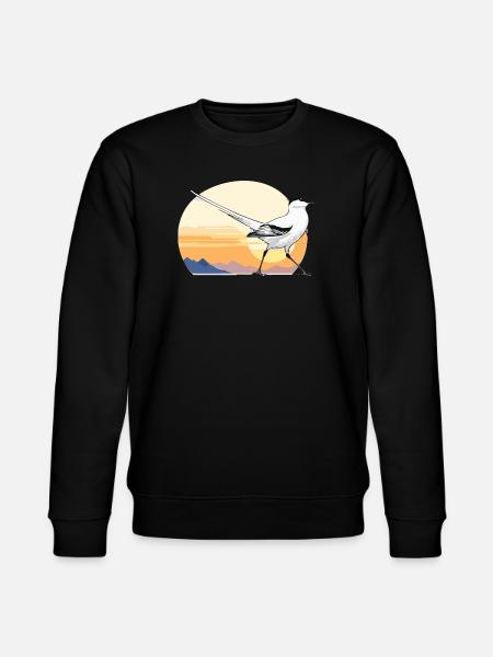 Bird at sunrise - Stanley/Stella CHANGER Unisex Organic Sweatshirt - black