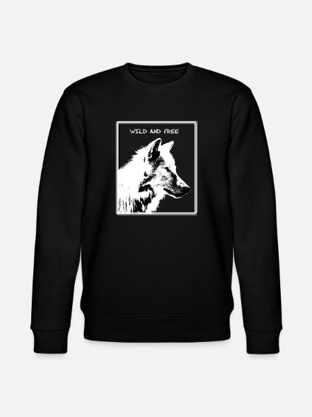 Wolf - Stanley/Stella Unisex Bio-Sweatshirt CHANGER - Schwarz