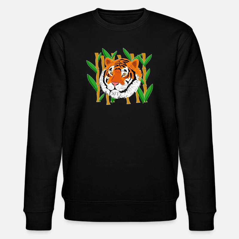 Tête de tigre - Sweat bio CHANGER Stanley/Stella Unisexe - noir