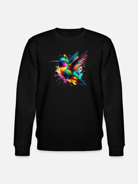 Hummingbird - Stanley/Stella CHANGER Unisex Organic Sweatshirt - black