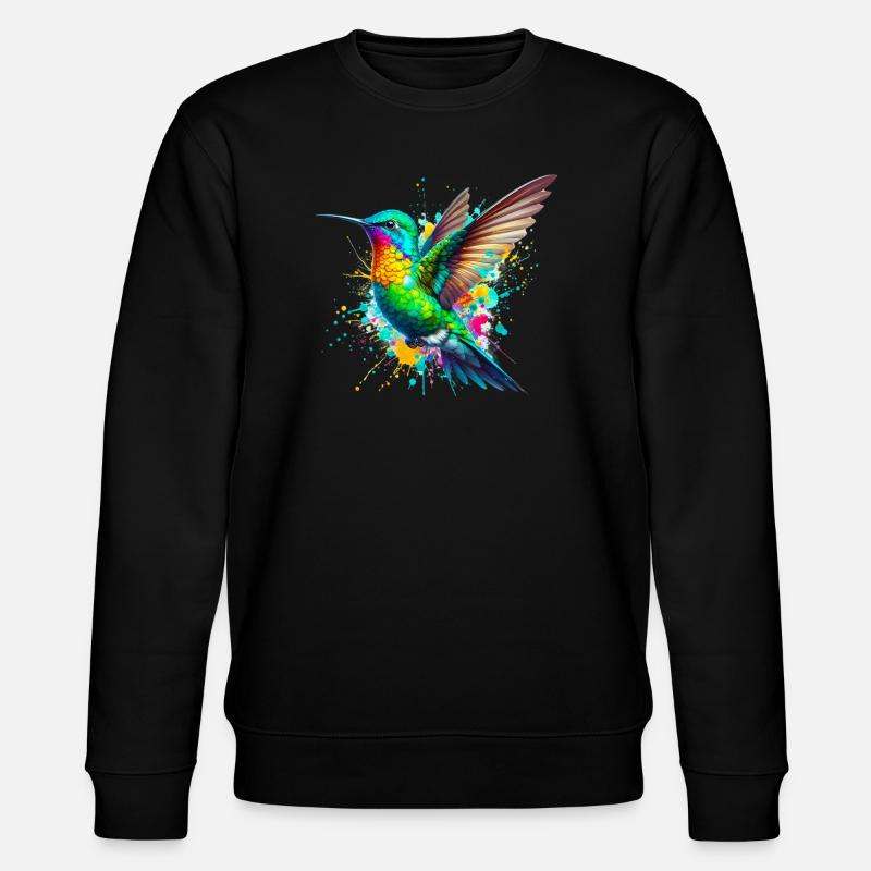 Hummingbird - Stanley/Stella CHANGER Unisex Organic Sweatshirt - black