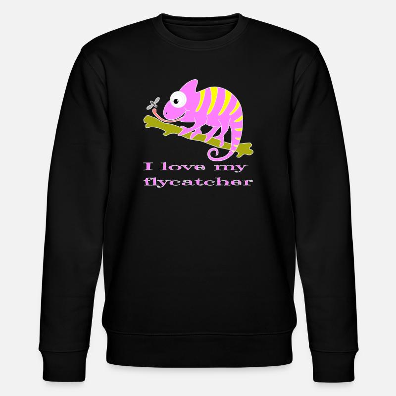 Chamaeleon tier - Stanley/Stella Unisex Bio-Sweatshirt CHANGER - Schwarz