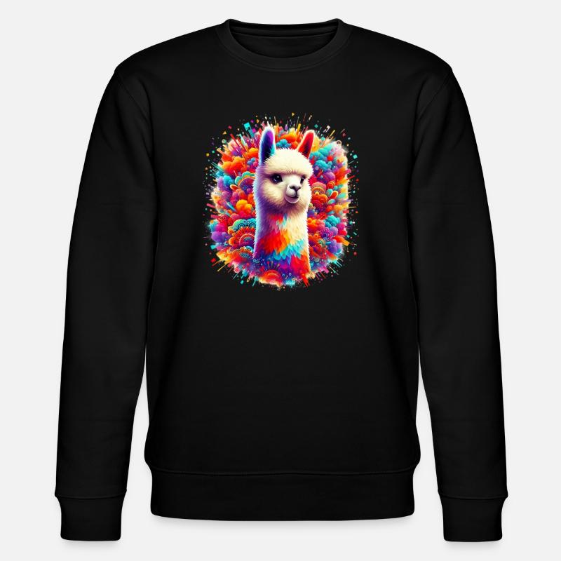 Alpaka - Stanley/Stella Unisex Bio-Sweatshirt CHANGER  - Schwarz