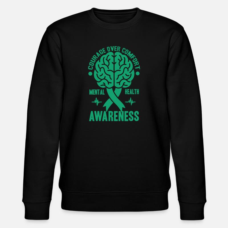 Depression Help - Mental Breakdown - Stanley/Stella CHANGER Unisex Organic Sweatshirt - black