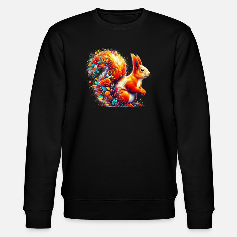 Écureuil - Sweat bio CHANGER Stanley/Stella Unisexe - noir