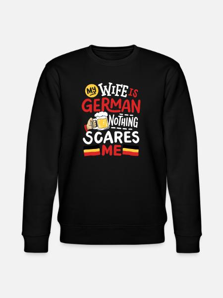 Deutsche Ehefrau Deutschland - Stanley/Stella Unisex Bio-Sweatshirt CHANGER - Schwarz