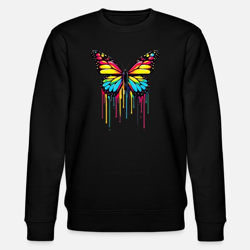 Butterfly - Stanley/Stella CHANGER Unisex Organic Sweatshirt - black