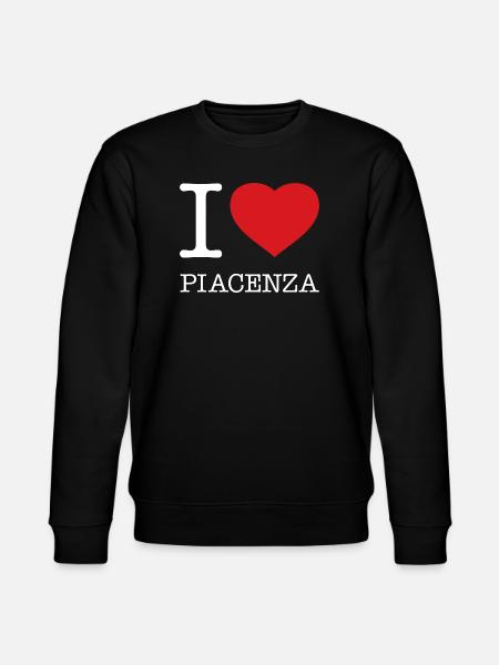 I LOVE PIACENZA - Stanley/Stella CHANGER Unisex Organic Sweatshirt - black