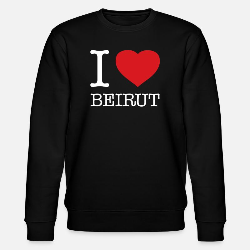 J’ADORE BEYROUTH - Sweat bio CHANGER Stanley/Stella Unisexe - noir
