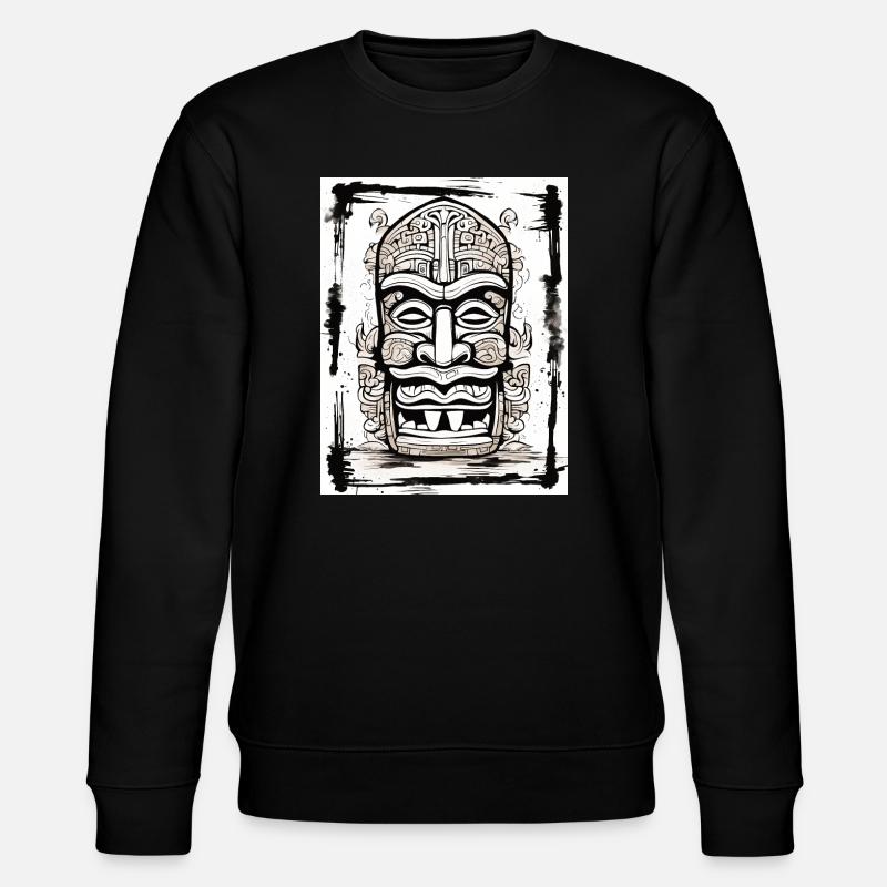 Masque Tiki Style Asie - Sweat bio CHANGER Stanley/Stella Unisexe - noir