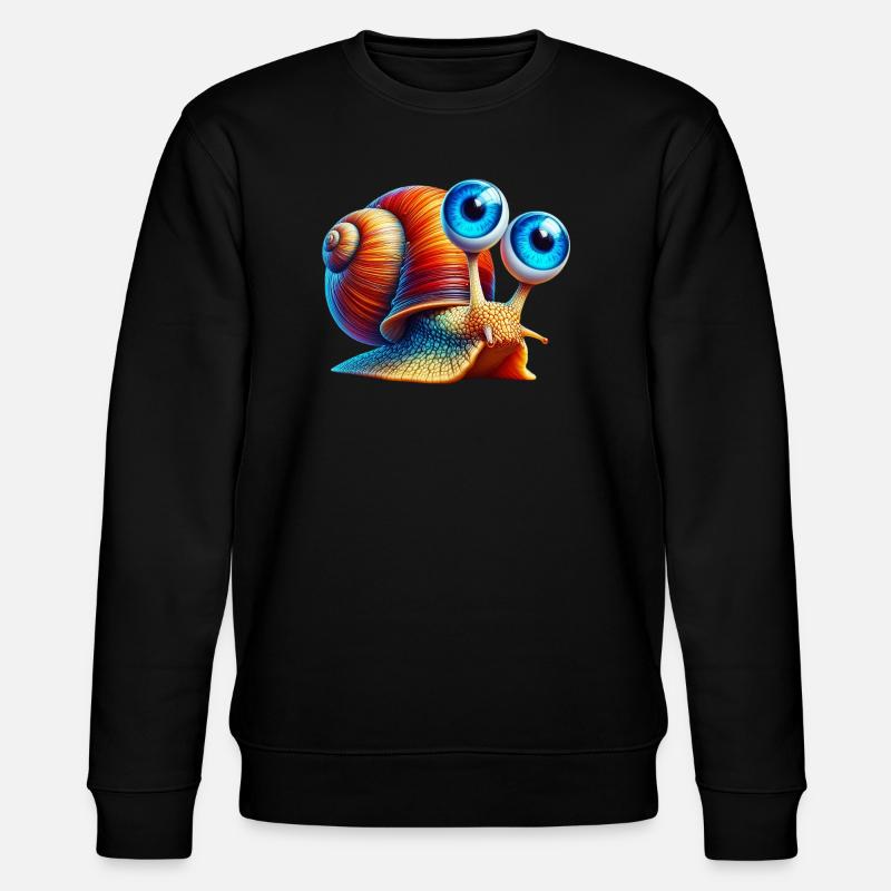 Snail - Stanley/Stella CHANGER Unisex Organic Sweatshirt - black