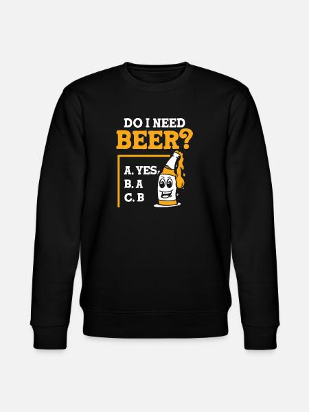 Do I need beer - Stanley/Stella Unisex Bio-Sweatshirt CHANGER - Schwarz