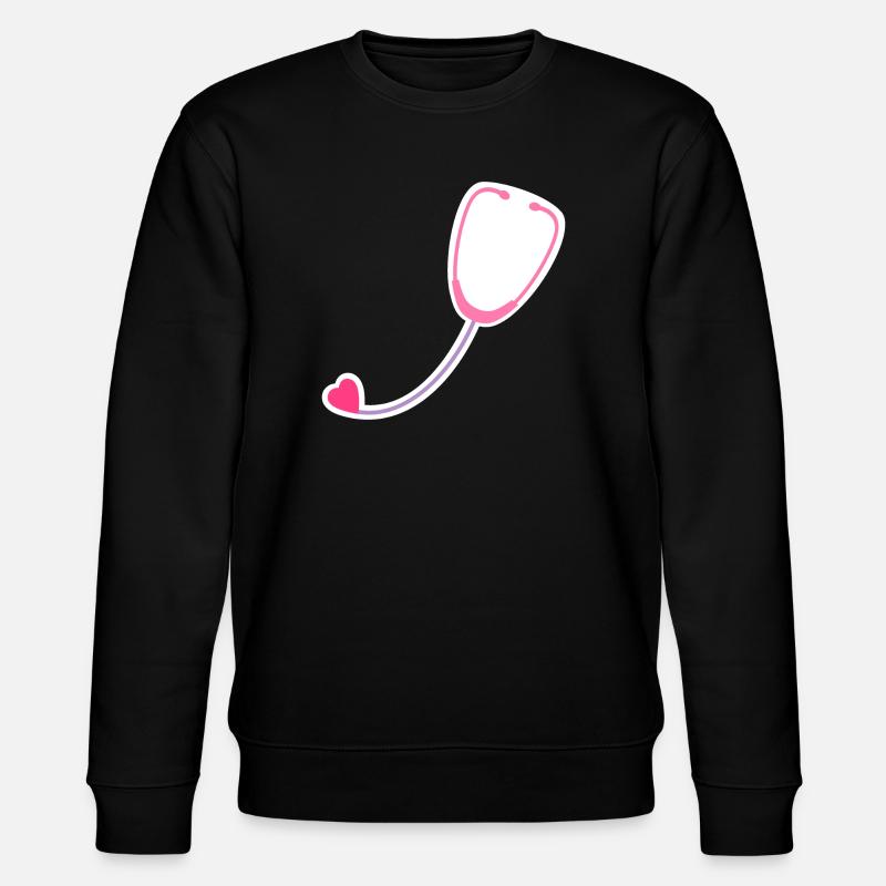 Coloured stethoscope - Stanley/Stella CHANGER Unisex Organic Sweatshirt - black