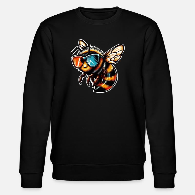 Biene - Stanley/Stella Unisex Bio-Sweatshirt CHANGER  - Schwarz