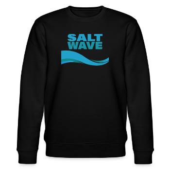 SALT WAVE - Stanley/Stella CHANGER Unisex Organic Sweatshirt - black - Front - Nik (191cm) & Marisol (170cm)