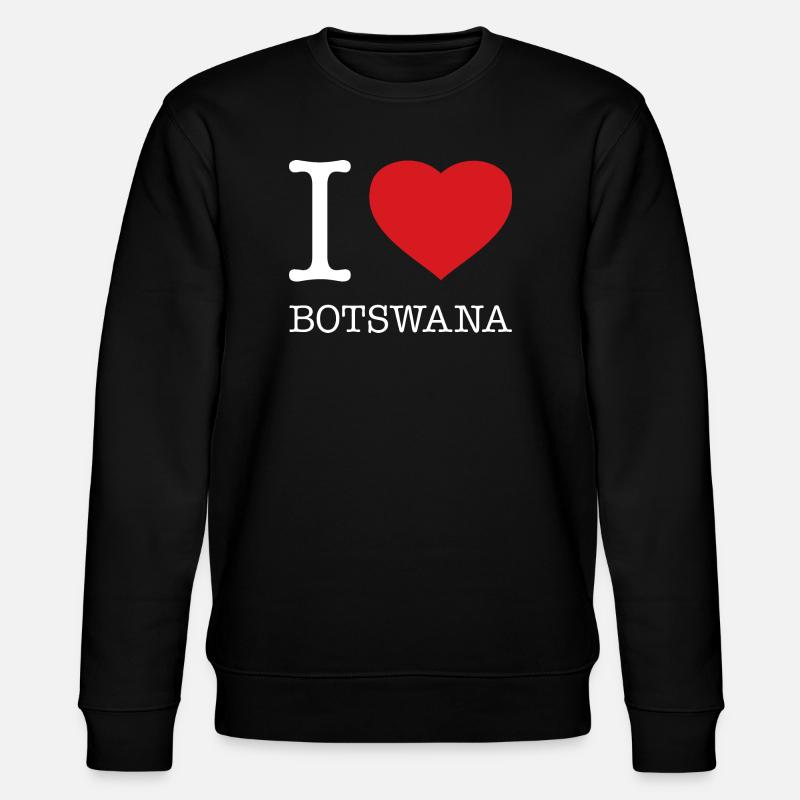 I LOVE BOTSWANA - Stanley/Stella Unisex Bio-Sweatshirt CHANGER  - Schwarz