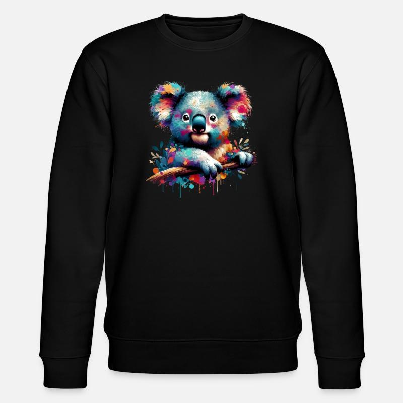 Koala - Stanley/Stella CHANGER Unisex Organic Sweatshirt - black