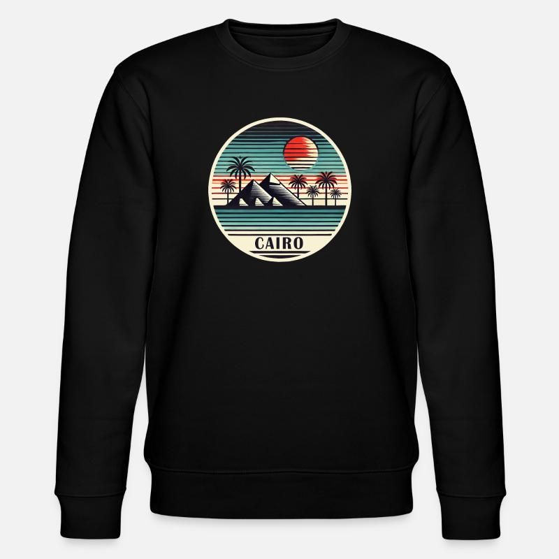 Le Caire, Égypte, Pyramides, Désert - Sweat bio CHANGER Stanley/Stella Unisexe - noir