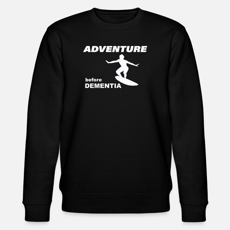 SURF ADVENTURE - Stanley/Stella Unisex Bio-Sweatshirt CHANGER  - Schwarz
