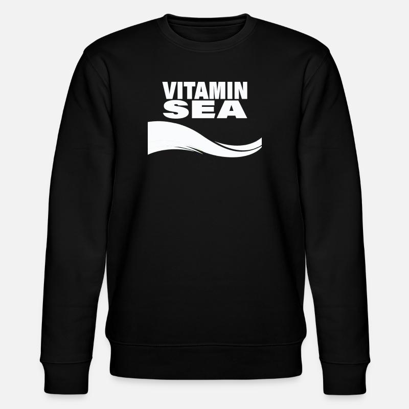 VITAMINE DE MER - Sweat bio CHANGER Stanley/Stella Unisexe - noir