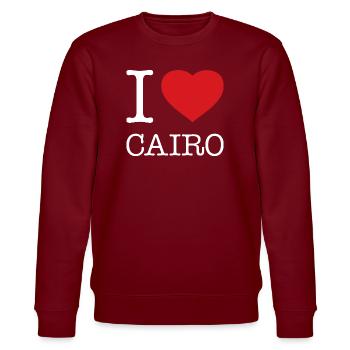 J’ADORE LE CAIRE - Sweat bio CHANGER Stanley/Stella Unisexe - bordeaux - Devant - Nik (191cm) & Marisol (170cm)
