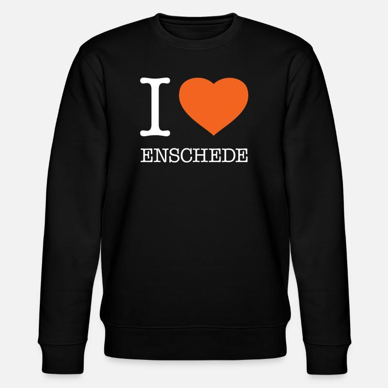 I LOVE ENSCHEDE - Stanley/Stella Unisex Bio-Sweatshirt CHANGER  - Schwarz