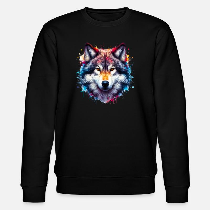 Loup - Sweat bio CHANGER Stanley/Stella Unisexe - noir