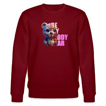 Be my Teddy Bear Design - Sweat bio CHANGER Stanley/Stella Unisexe - bordeaux - Devant - Nik (191cm) & Marisol (170cm)