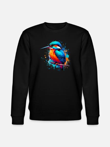 Kingfisher - Stanley/Stella CHANGER Unisex Organic Sweatshirt - black