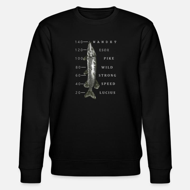 Gros brochet - Sweat bio CHANGER Stanley/Stella Unisexe - noir