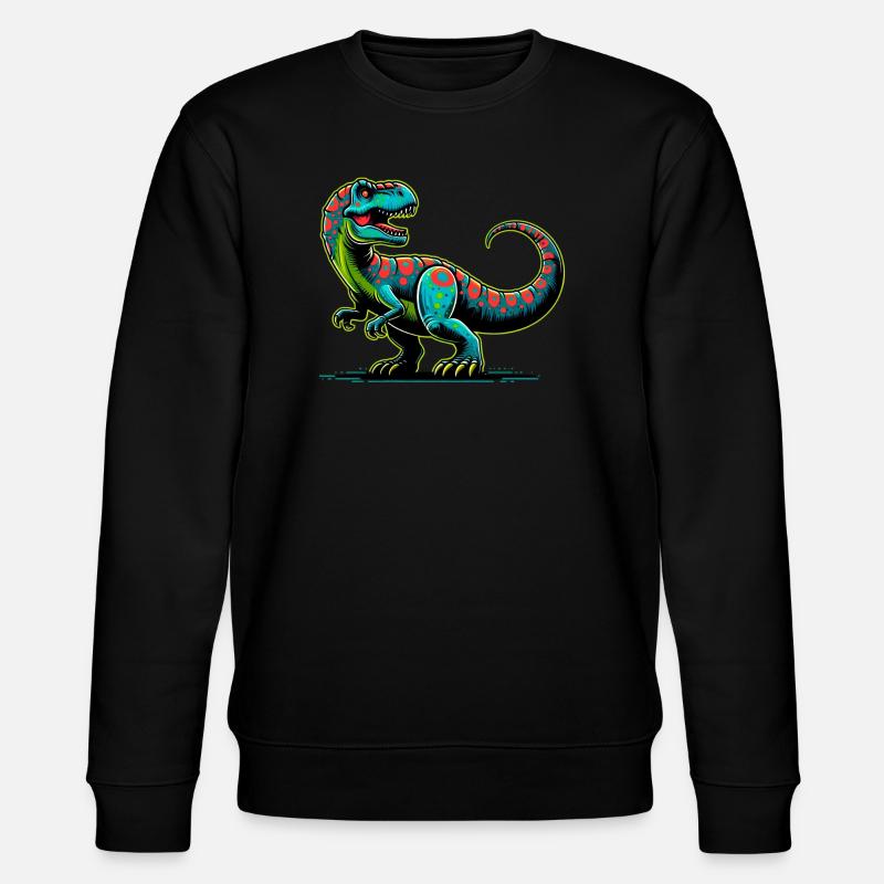 Dinosaur - Stanley/Stella CHANGER Unisex Organic Sweatshirt - black