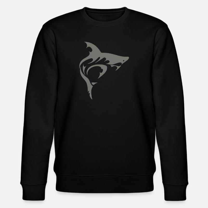 SHARK - Stanley/Stella Unisex Bio-Sweatshirt CHANGER  - Schwarz