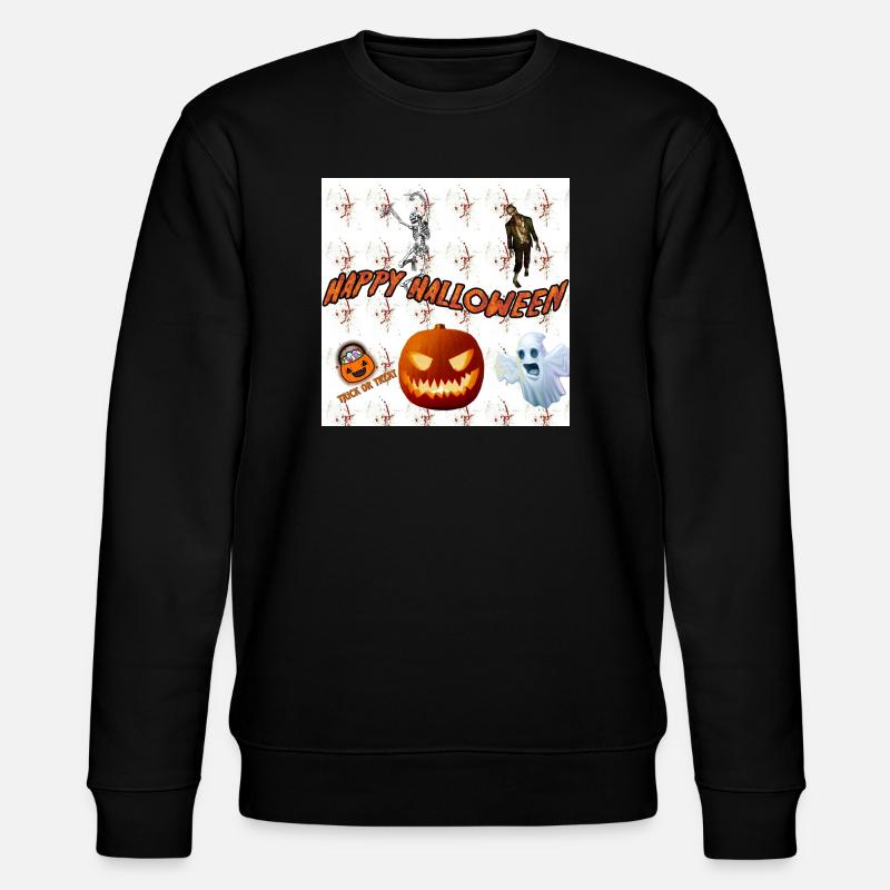 Joyeux Halloween Version 3 - Sweat bio CHANGER Stanley/Stella Unisexe - noir