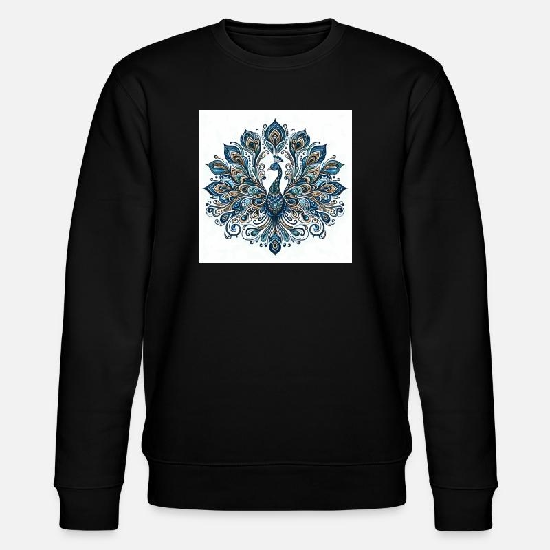 Pfau - Stanley/Stella Unisex Bio-Sweatshirt CHANGER  - Schwarz