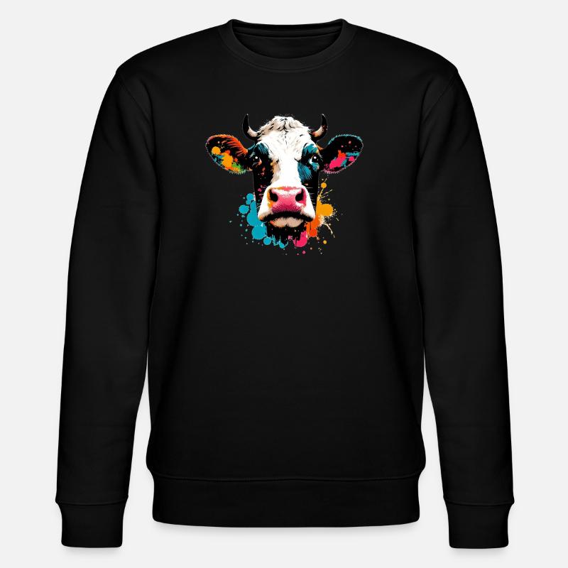 Cow - Stanley/Stella CHANGER Unisex Organic Sweatshirt - black