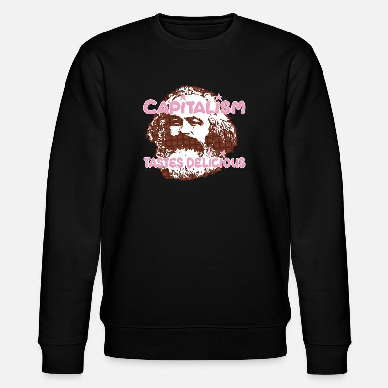 Capitalisme Pop Art Chocolat Marx - Sweat bio CHANGER Stanley/Stella Unisexe - noir