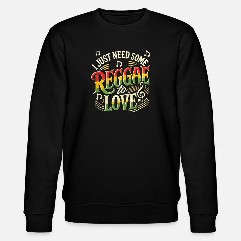 Reggae Jamaika Design - Stanley/Stella Unisex Bio-Sweatshirt CHANGER  - Schwarz