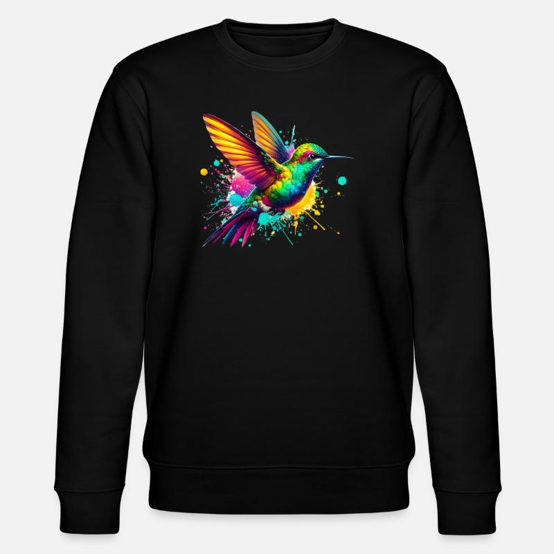 Hummingbird - Stanley/Stella CHANGER Unisex Organic Sweatshirt - black