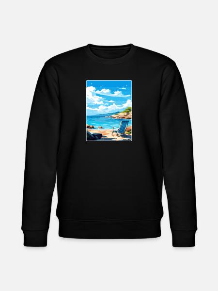 Kreeta Kreikka Matkajuliste Matkamuisto Postikorttimaali - Stanley/Stella CHANGER unisex luomu-collegepaita - musta
